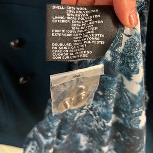 Guess teal wool coat XL size, brand new.